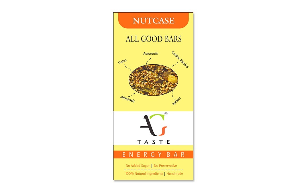 All Good Taste Nutcase Energy Bar    Box  30 grams
